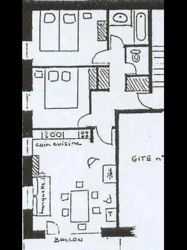 Plan du gîte "Lévanna 3"