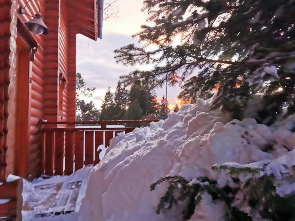 L'hiver importante chute de neige en janvier 2022