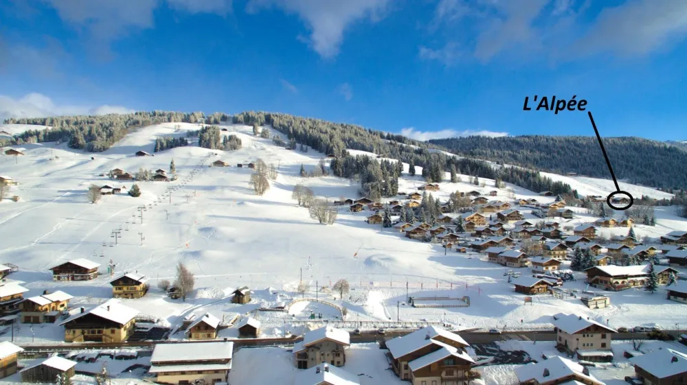 Domaine skiable et chalet