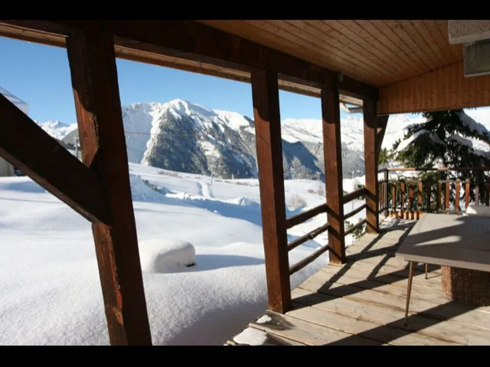 Vue de la terrasse - Orientation sud ouest en hiver