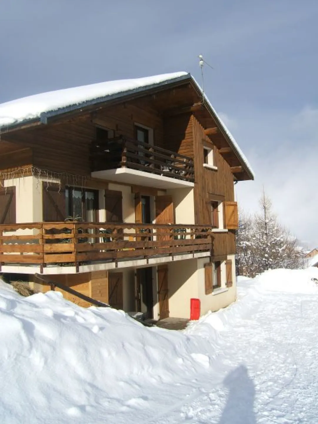 chalet la bergerie, pas de vis à vis , vue dégagée sur les aiguilles d'Arves