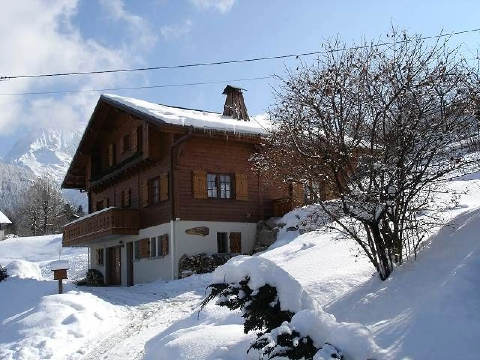 Arrivée sur le chalet