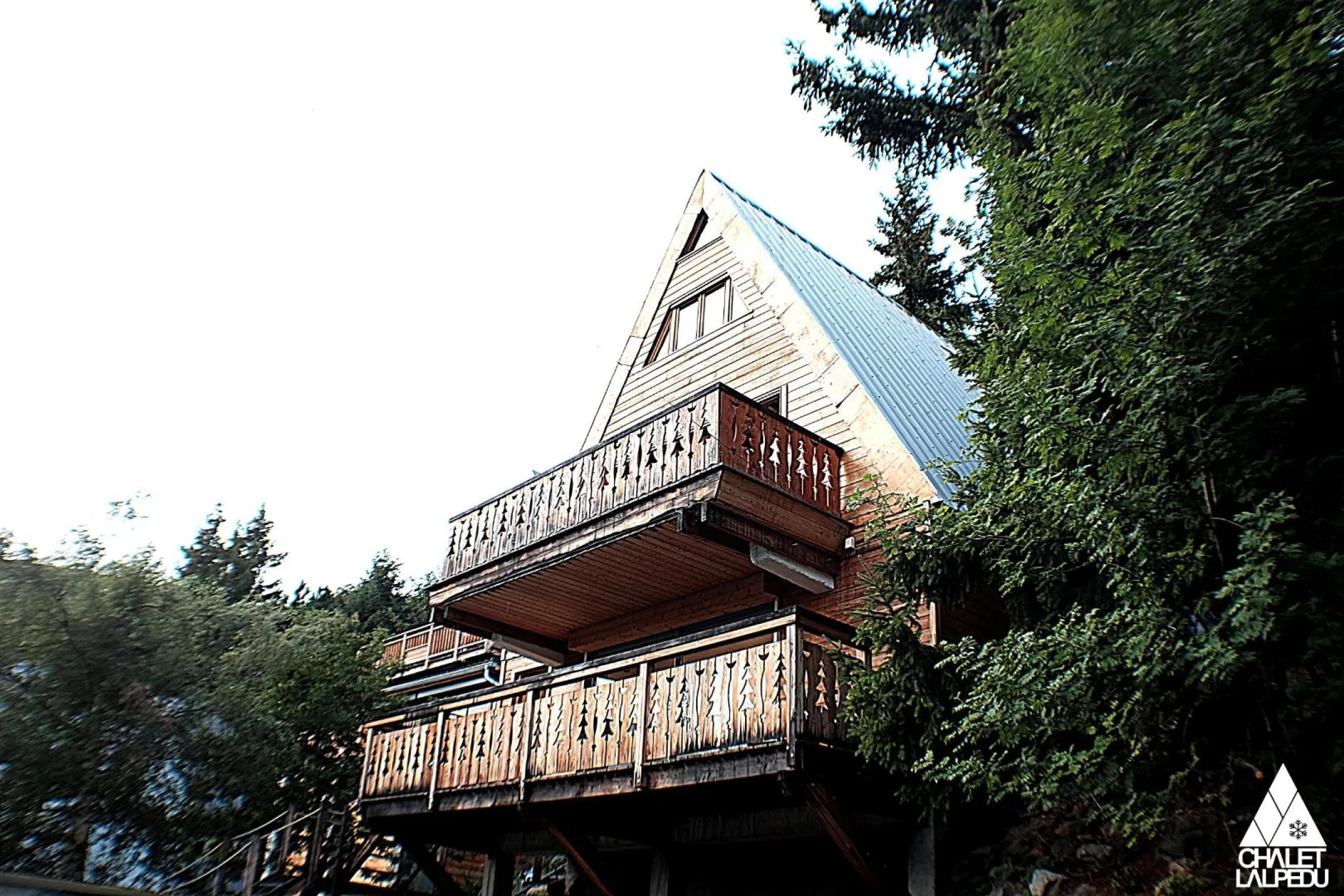 exterior view of the chalet during summer
