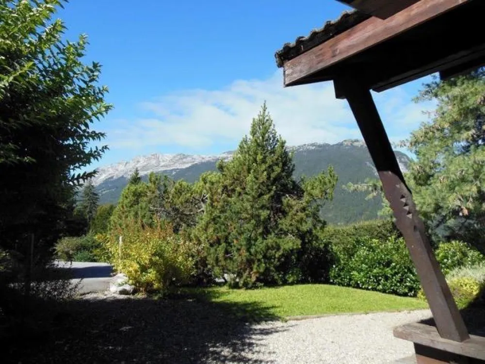 The view to Mont Lachat from our chalet