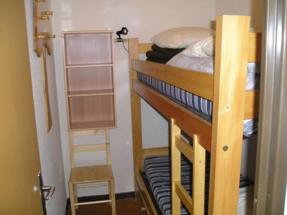 cabine avec des lits superposés