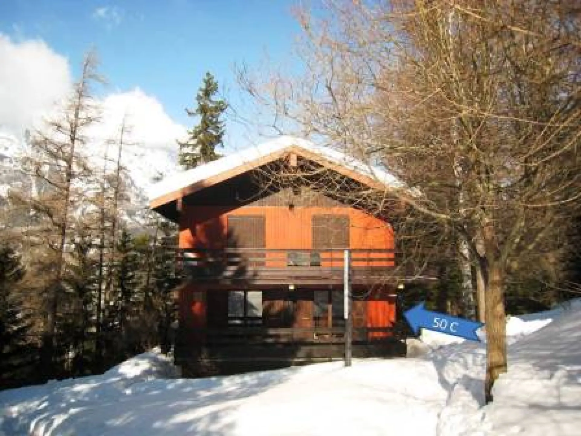 Accès au chalet