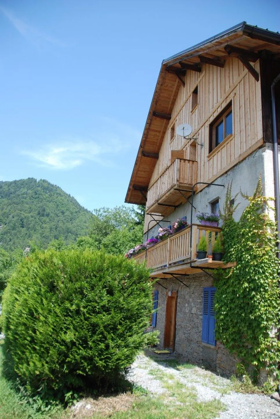 Extérieur façade sud, été