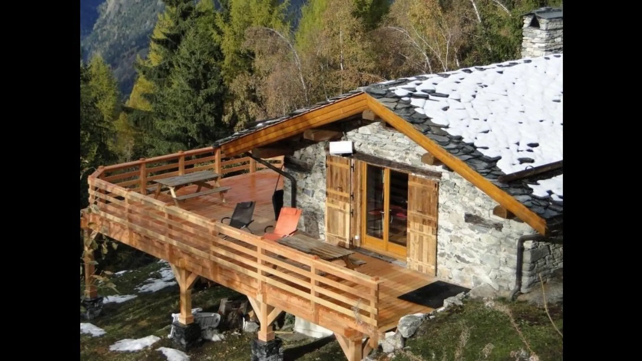 Le chalet en été 