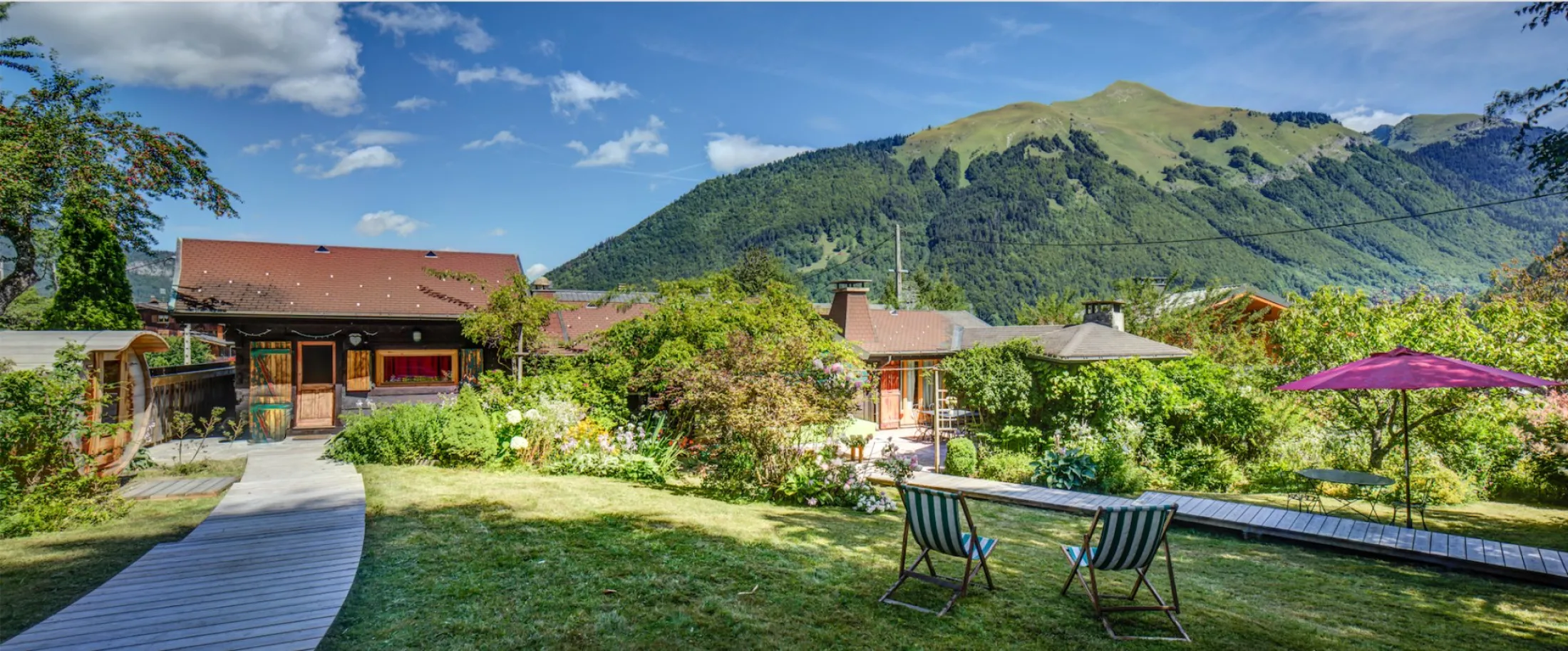Vue du jardin Pointe de Nantaux