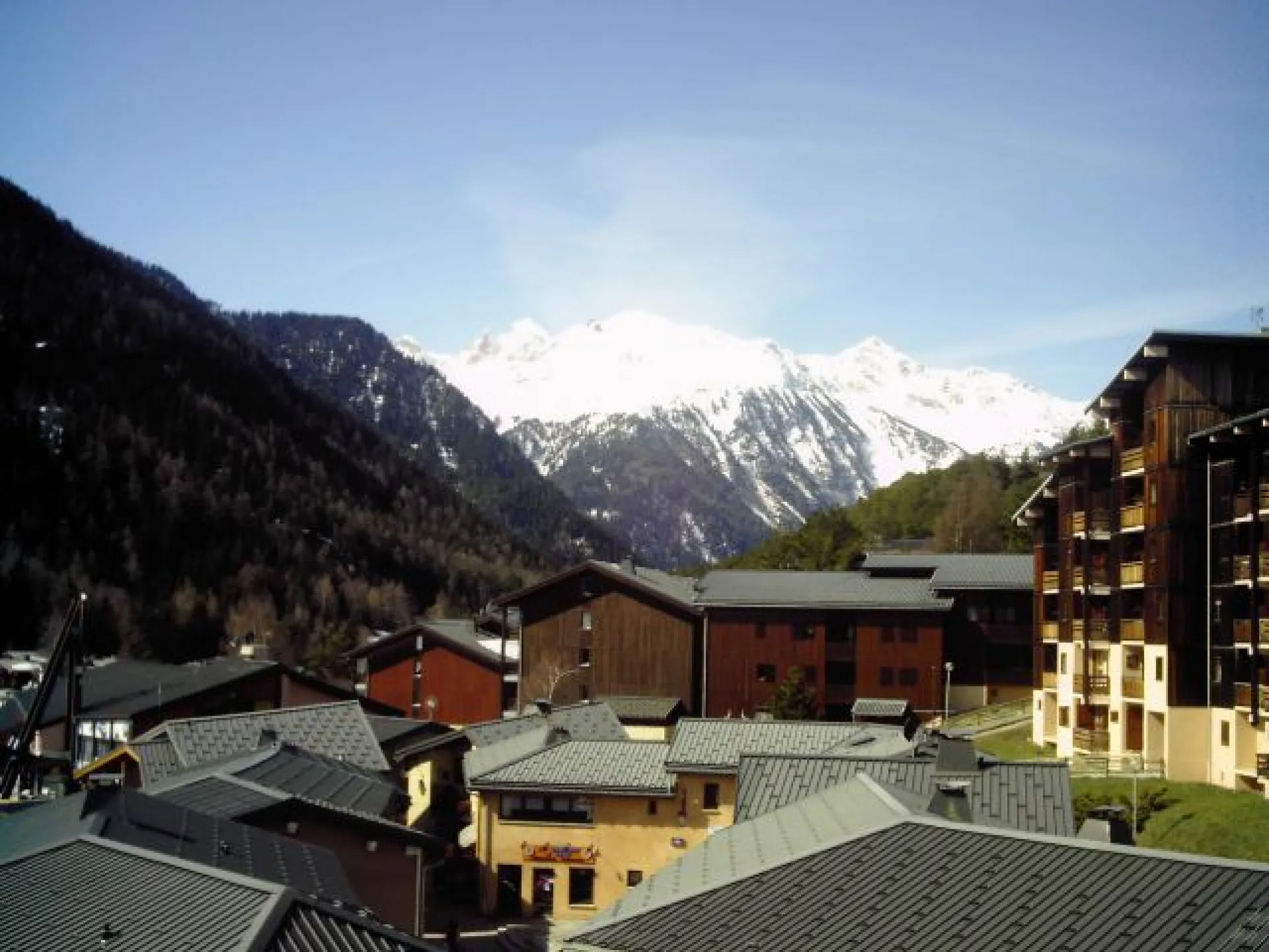 vue sur la station depuis le balcon