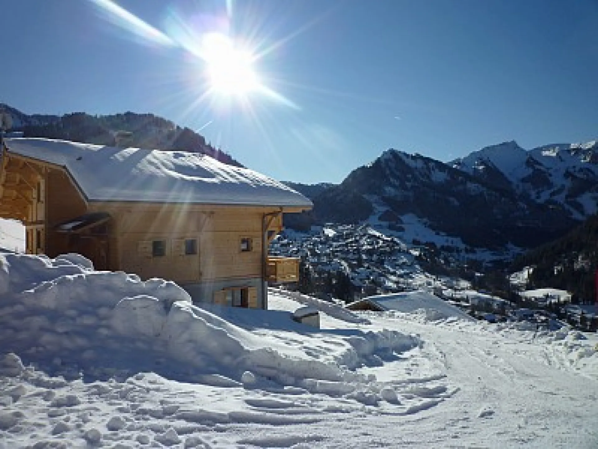 vue sur la station de ski de Châtel