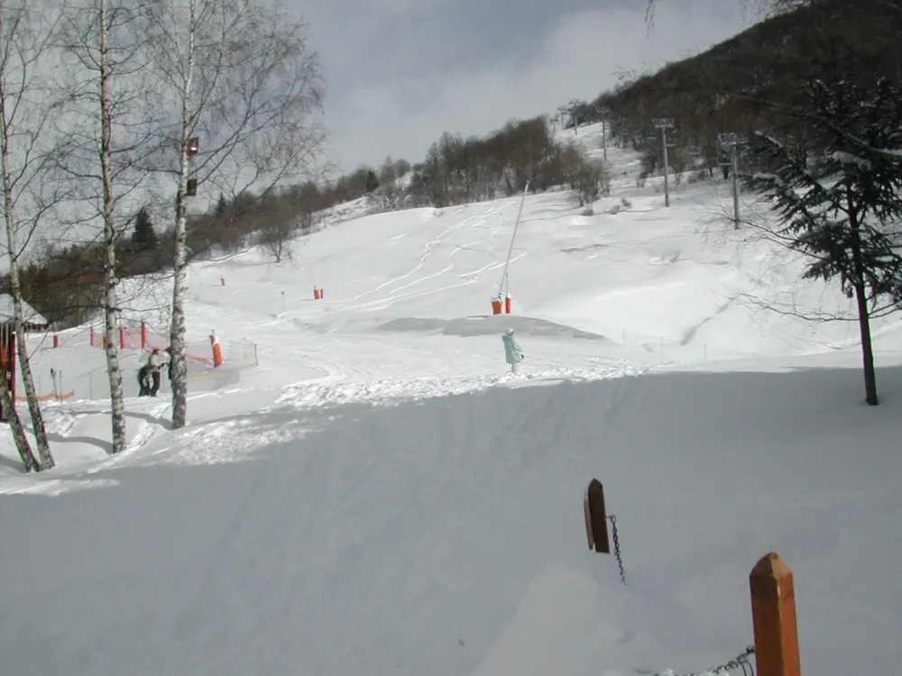 l'arrivée de la piste des clochettes devant la maison