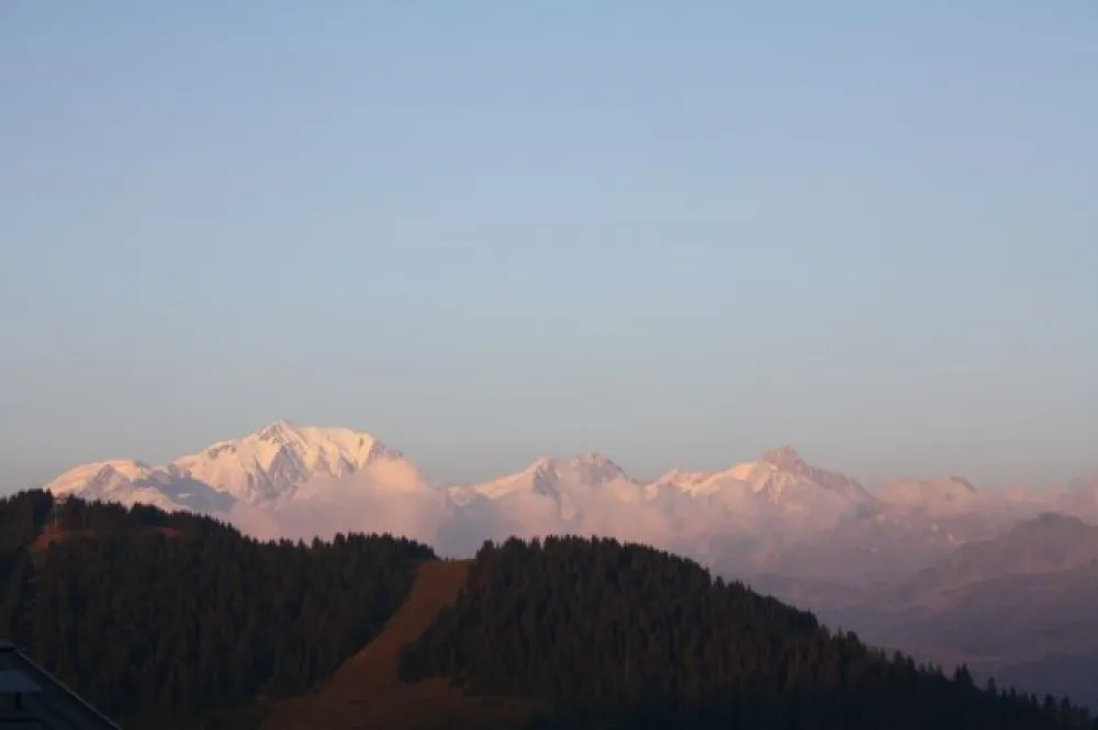 Vue sur Mont Blanc depuis les balcons