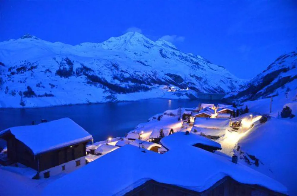 vue du chalet pleine lune