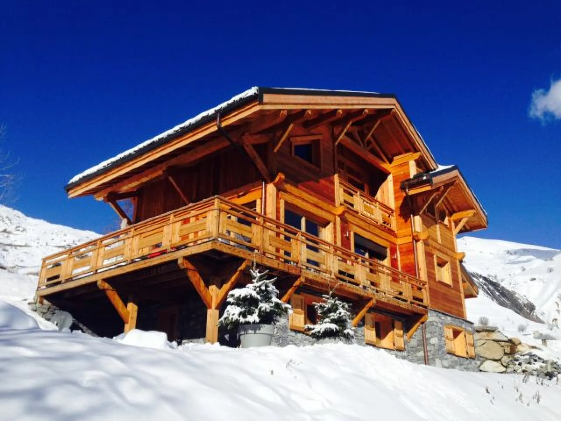 Chalet au bord des pistes