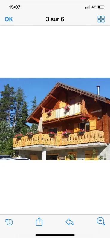 Grimpeloup ; magnifique chalet bois idéal familles .