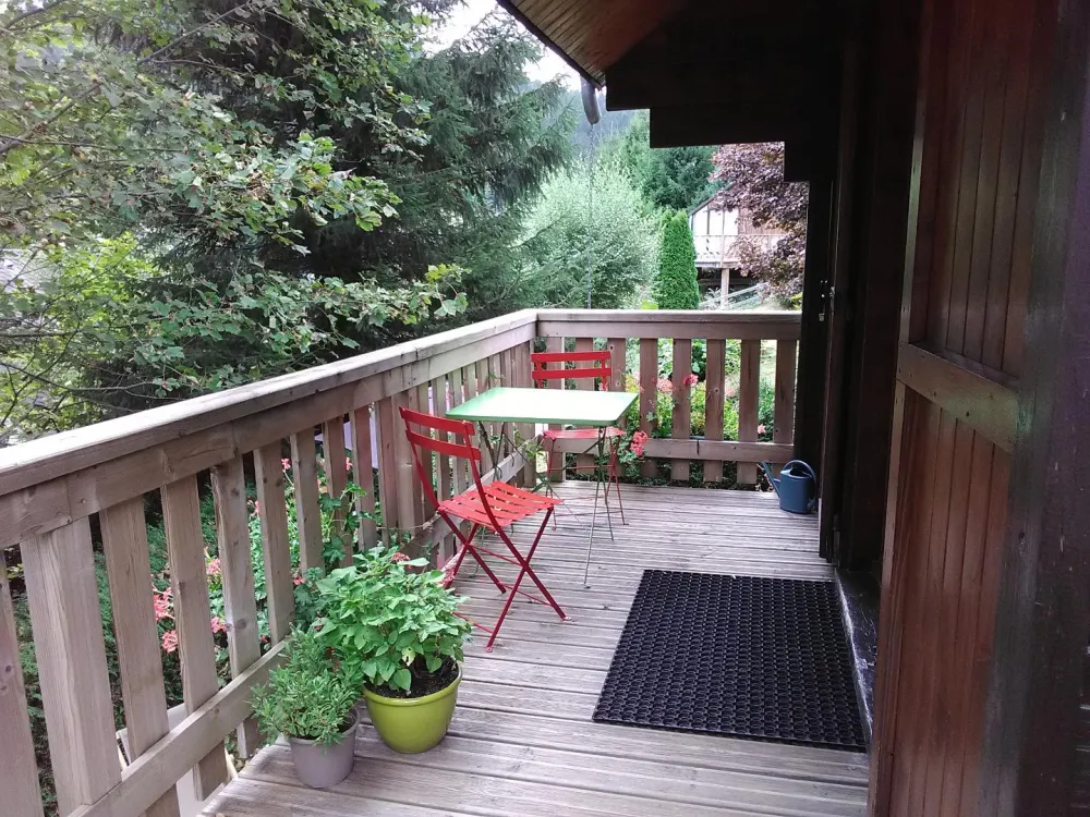 La terrasse en été.