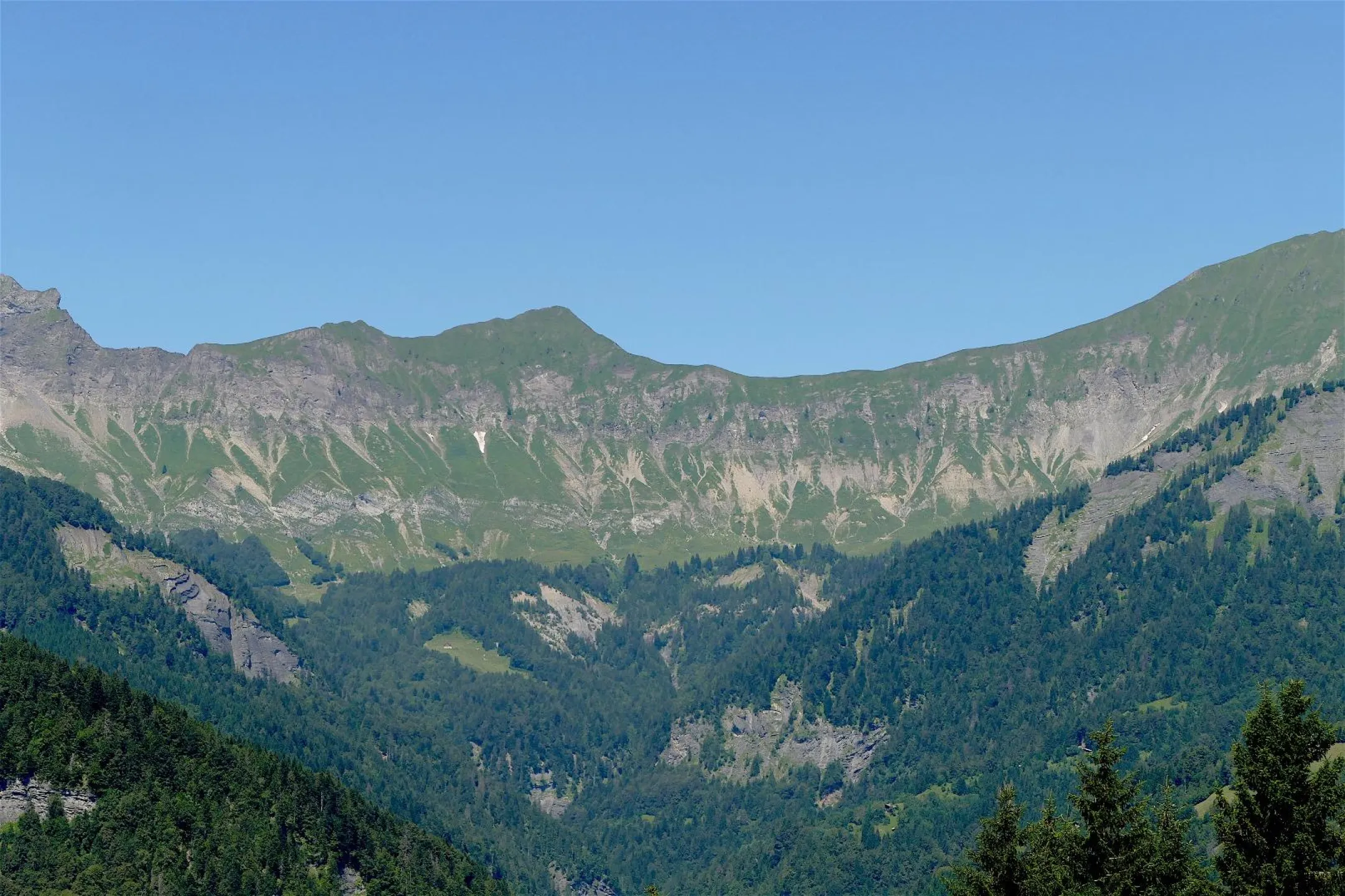 Magnifique vue estivale de la terrasse