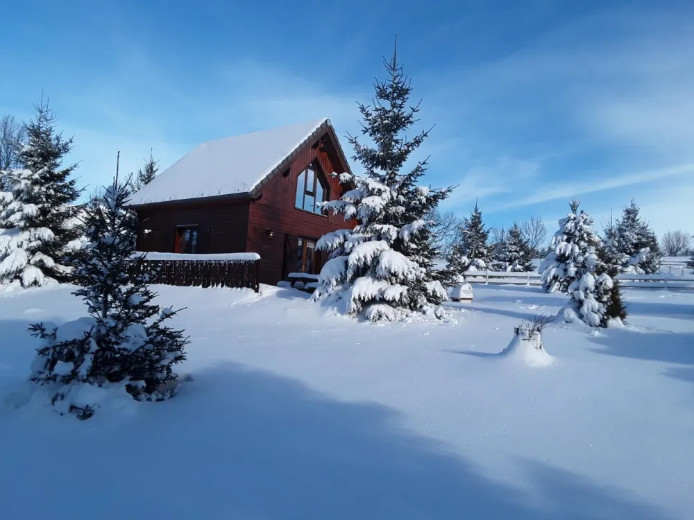 Chalet N°2 en hiver cotés Ouest et Sud