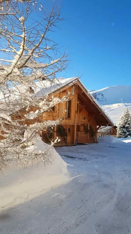 Arrivée au chalet