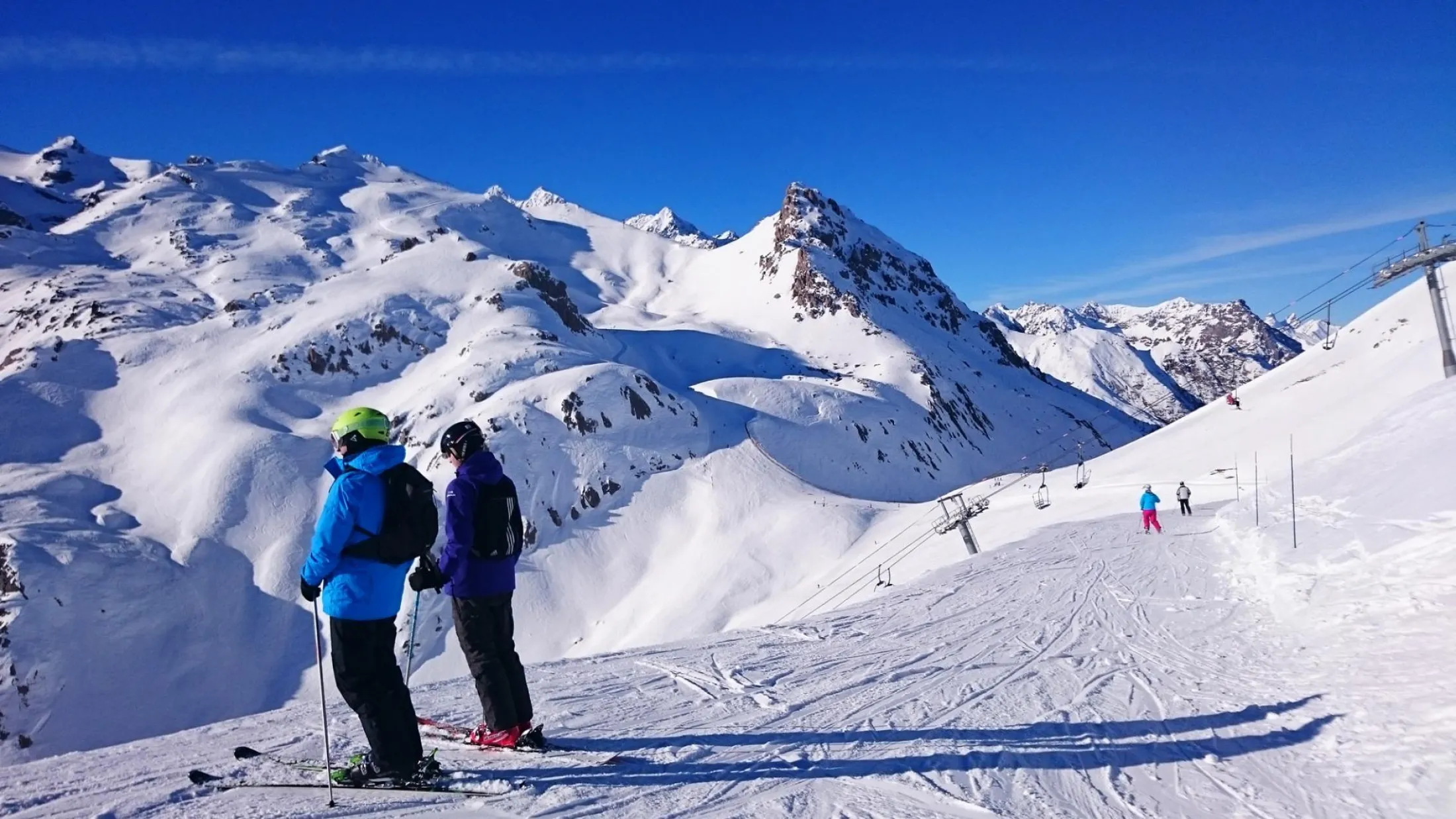 Ski au sommet