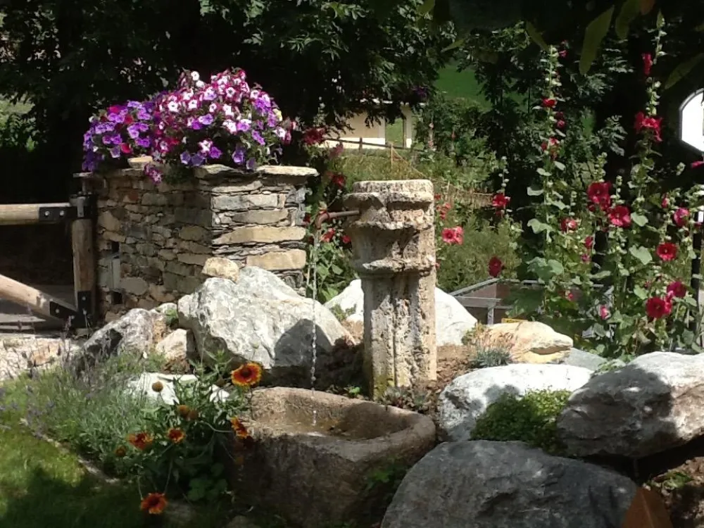 un coin de fraicheur dans le jardin