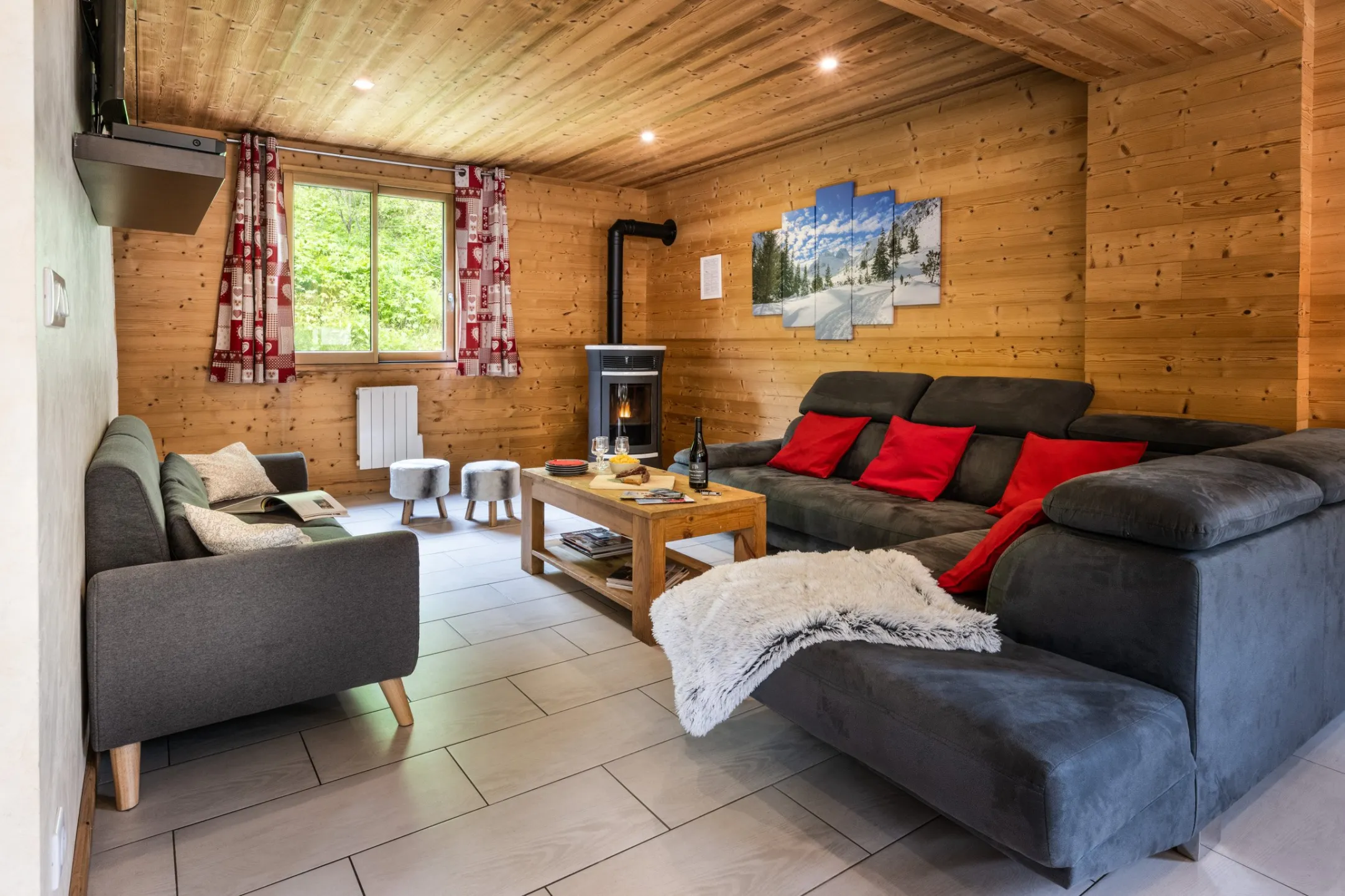 Le salon chaleureux