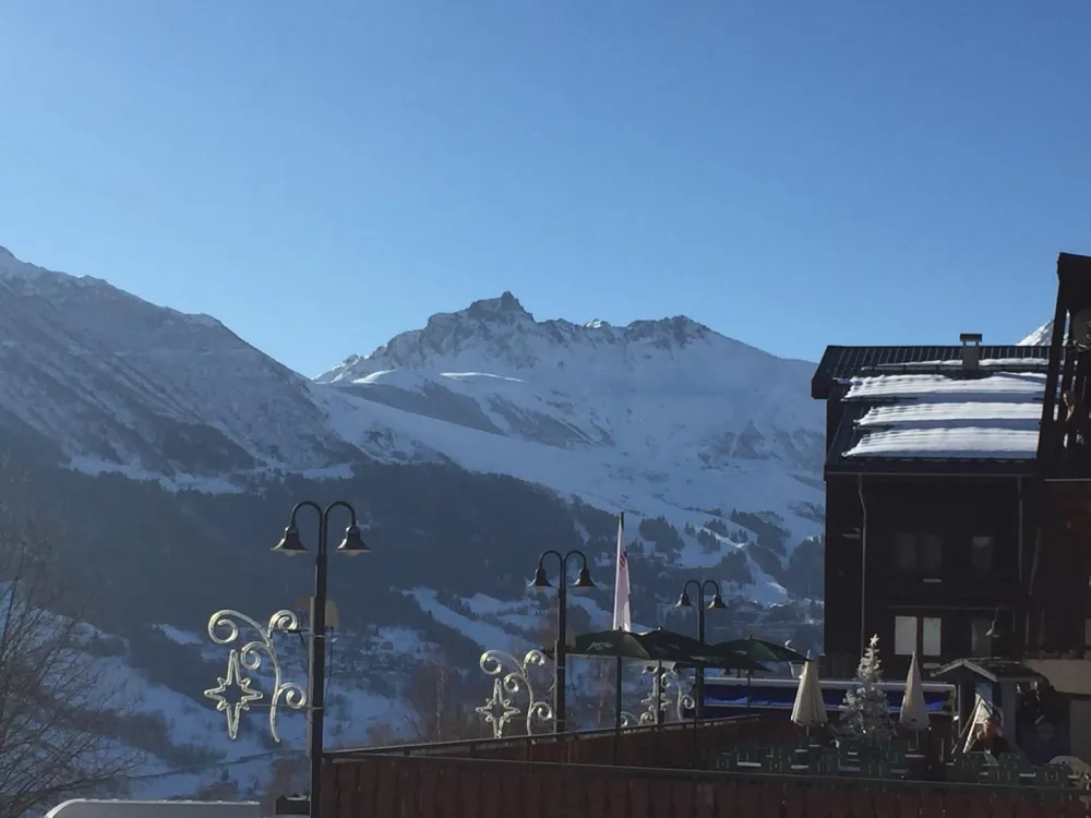 vue de la terrasse sur Valmorel
