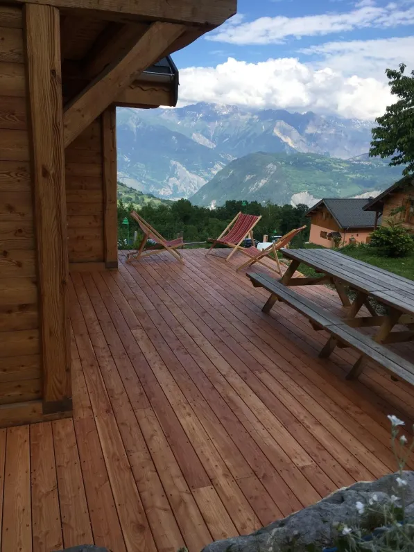 terrace of the chalet
Le Corbier, les Sybelles, Savoie, French alps