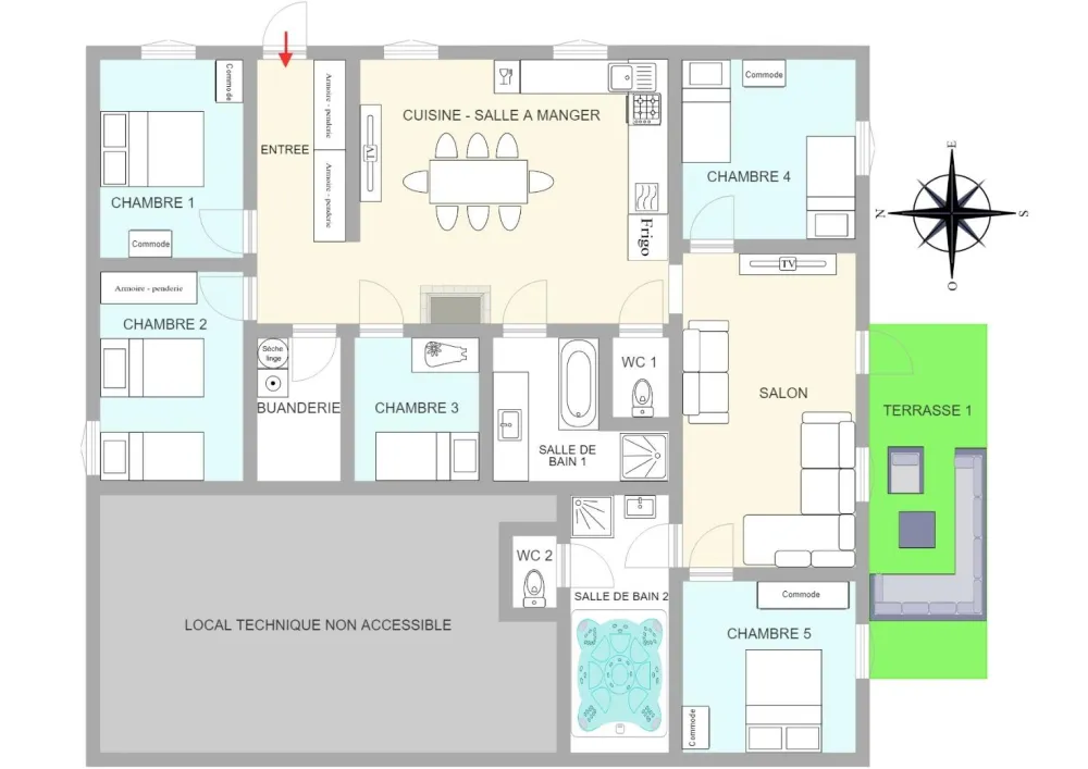 La cubelette, 120m² avec jacuzzi et jardin privé