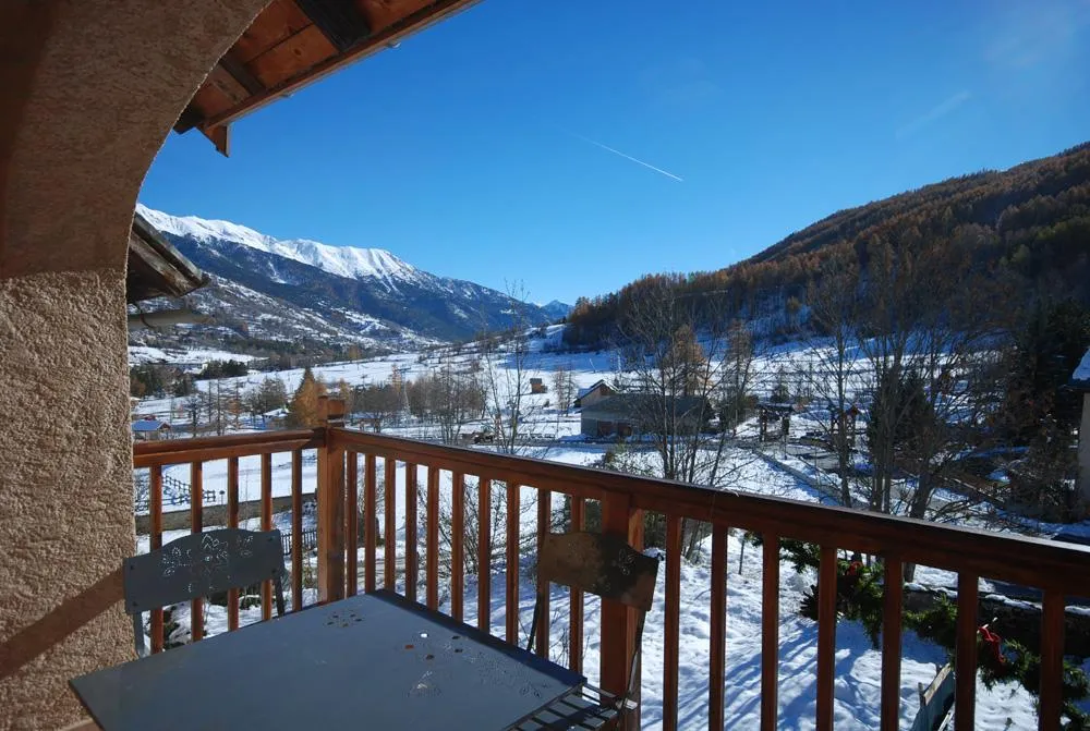 vue de la terrasse en hiver niveau 1 