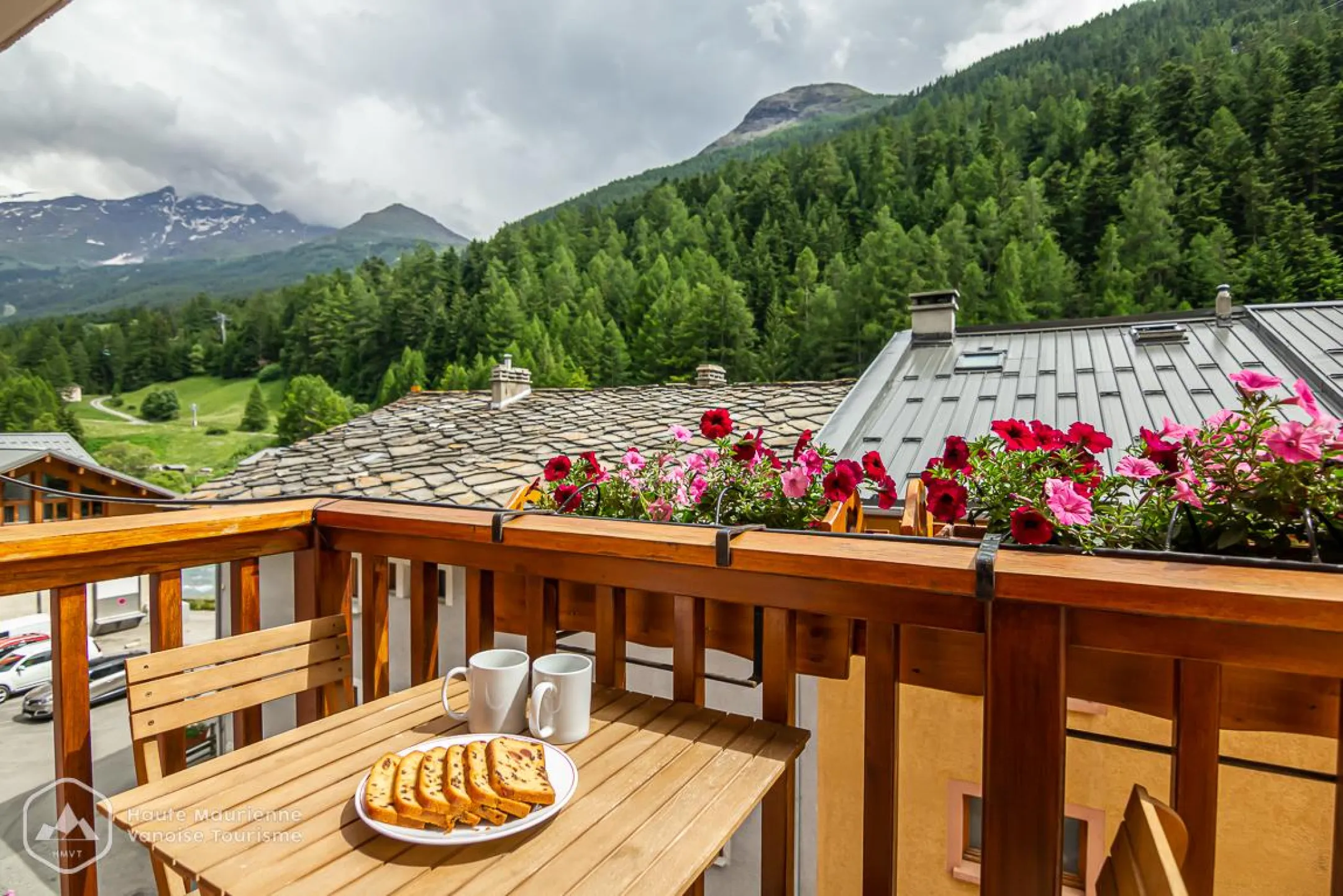 Balcon séjour en été