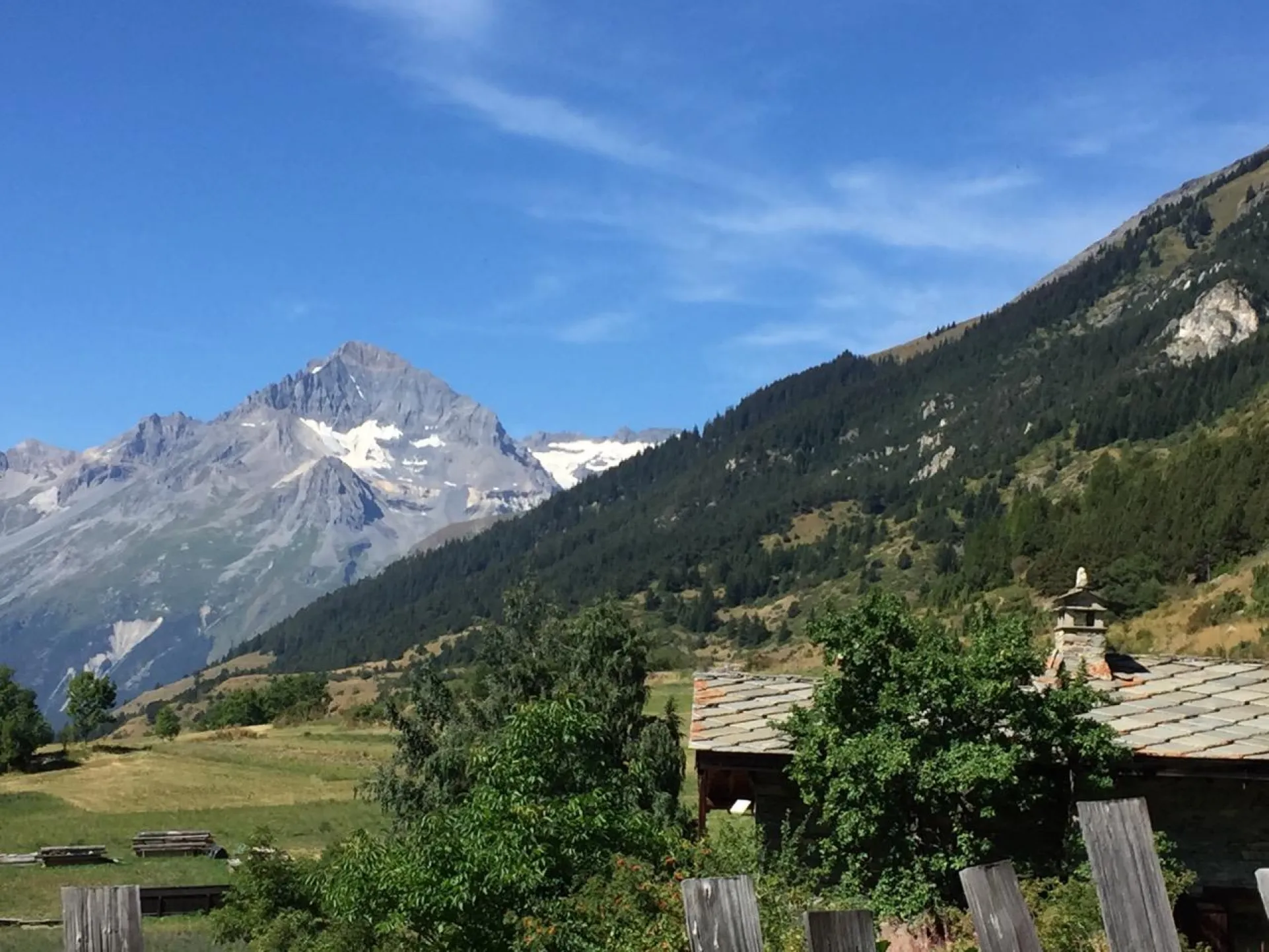 Vue depuis l'appartement l'été