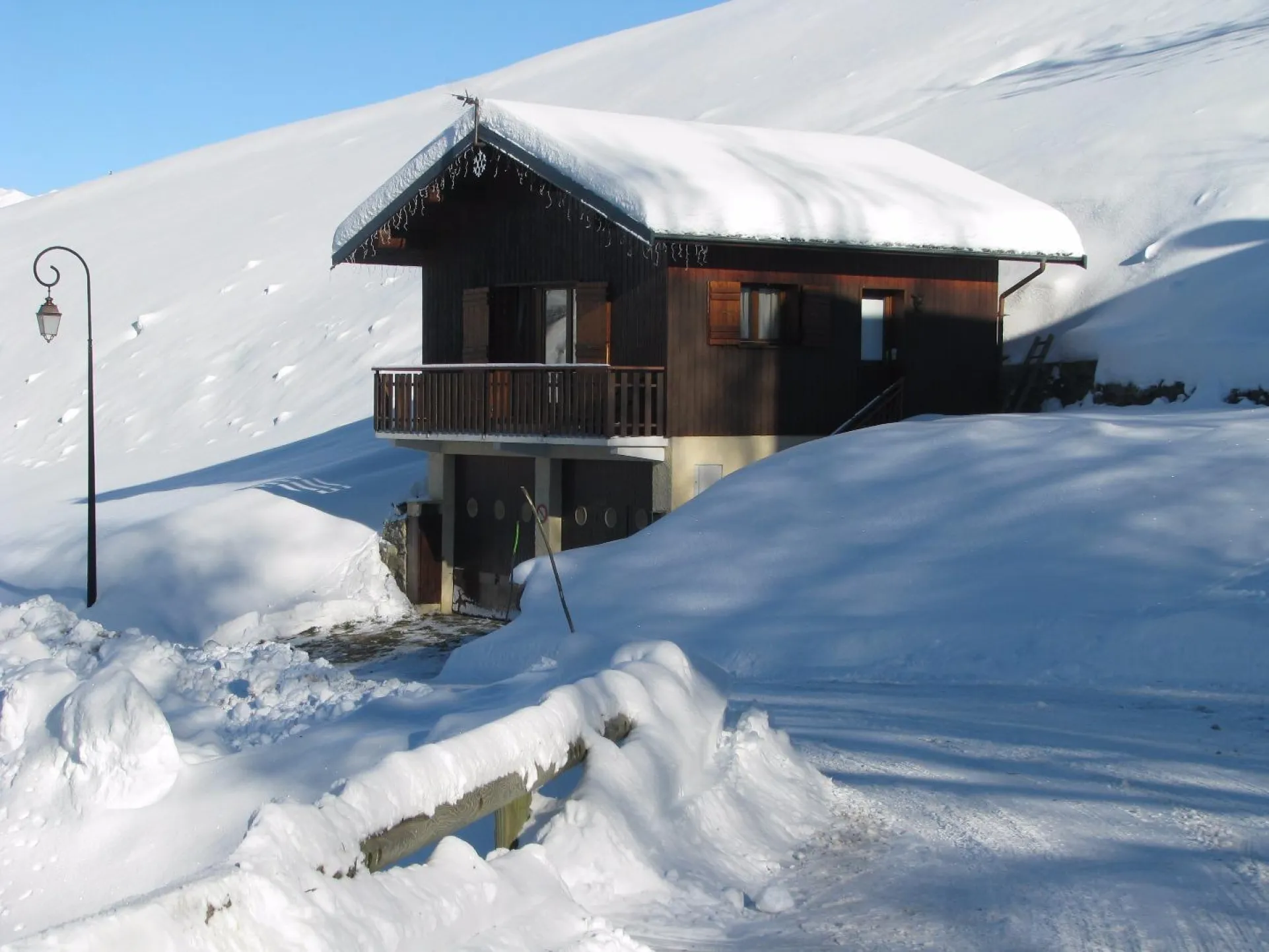 Le chalet Primevère en hiver
