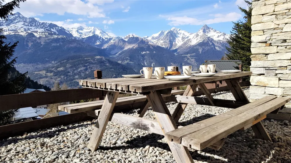 Vue à partir du chalet