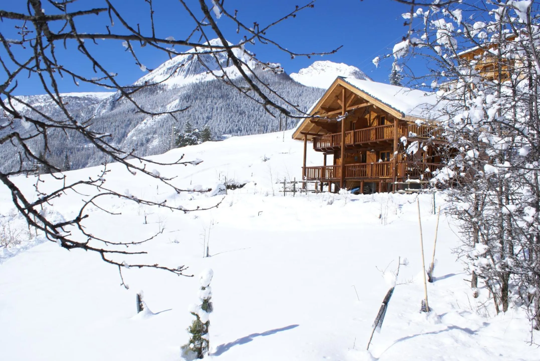 le chalet en hiver