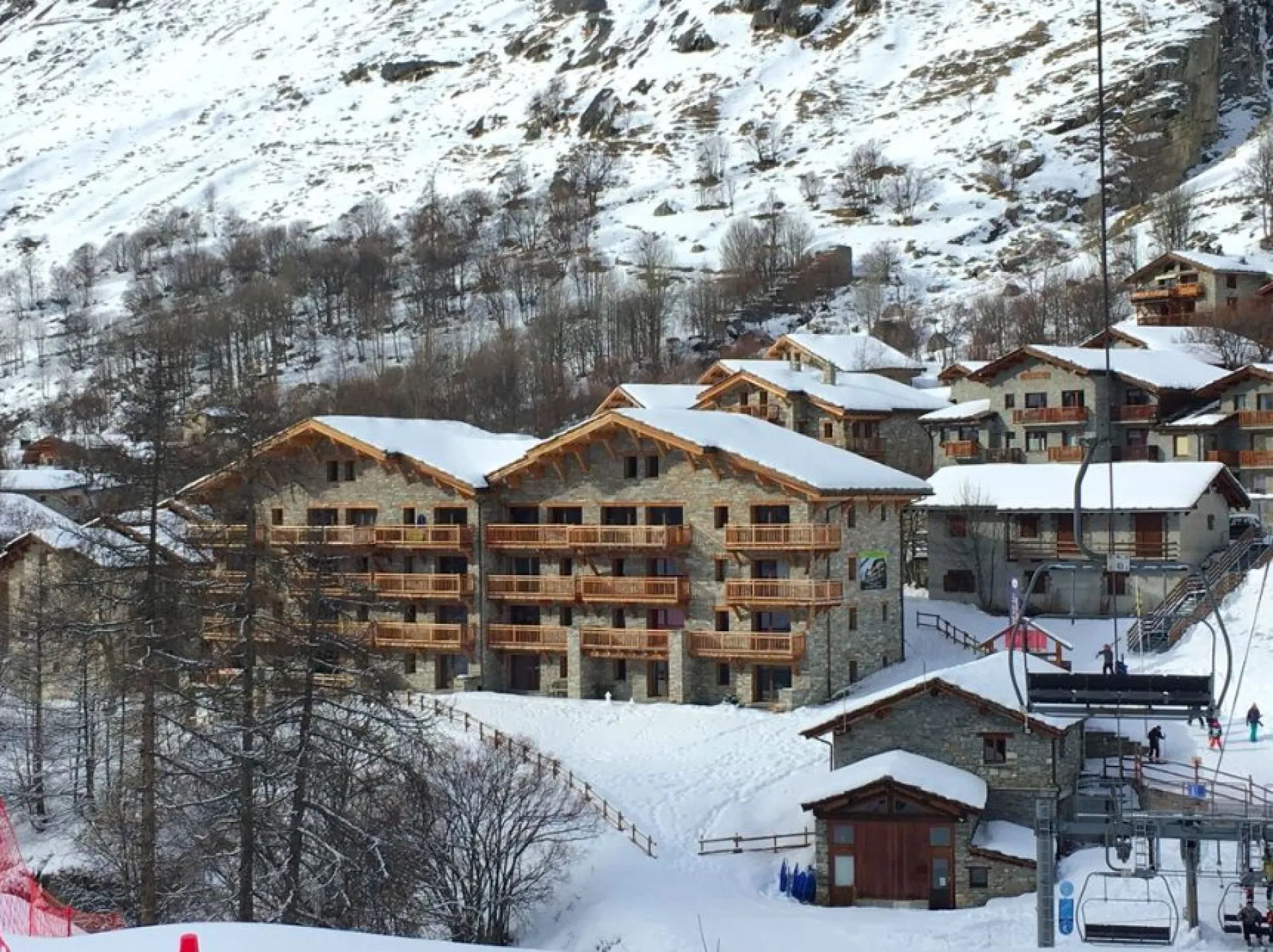 Chalet vu des pistes