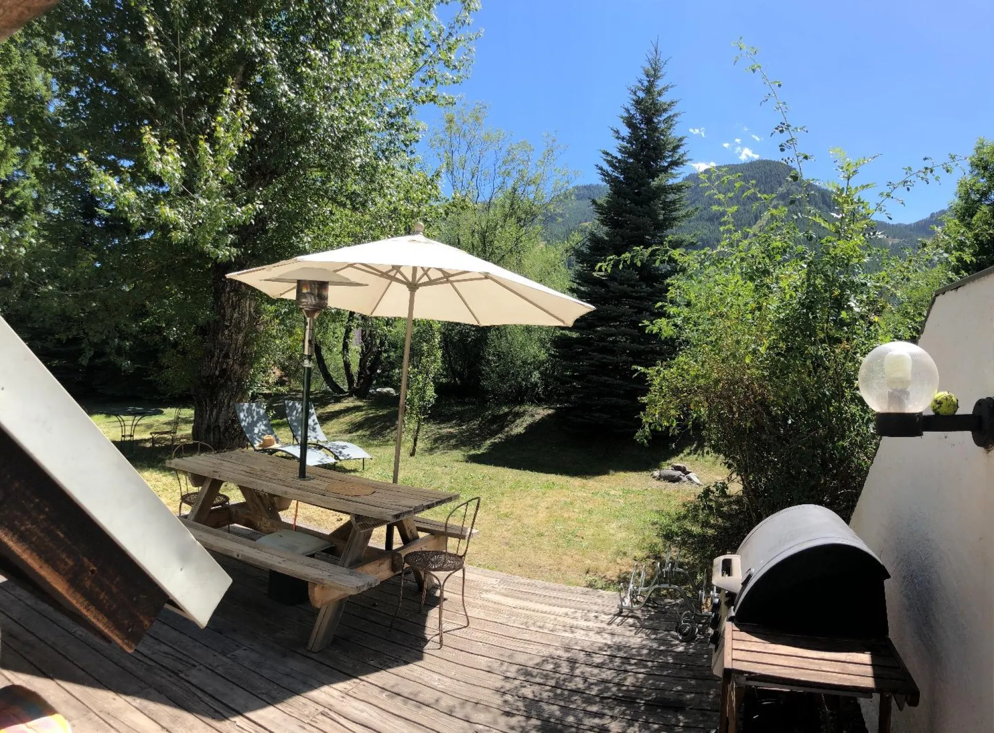Terrasse en été