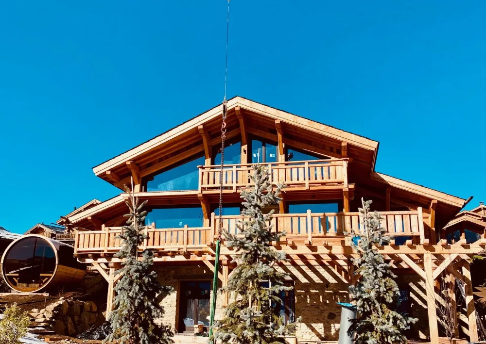 chalet aguila bolquere, façade principale