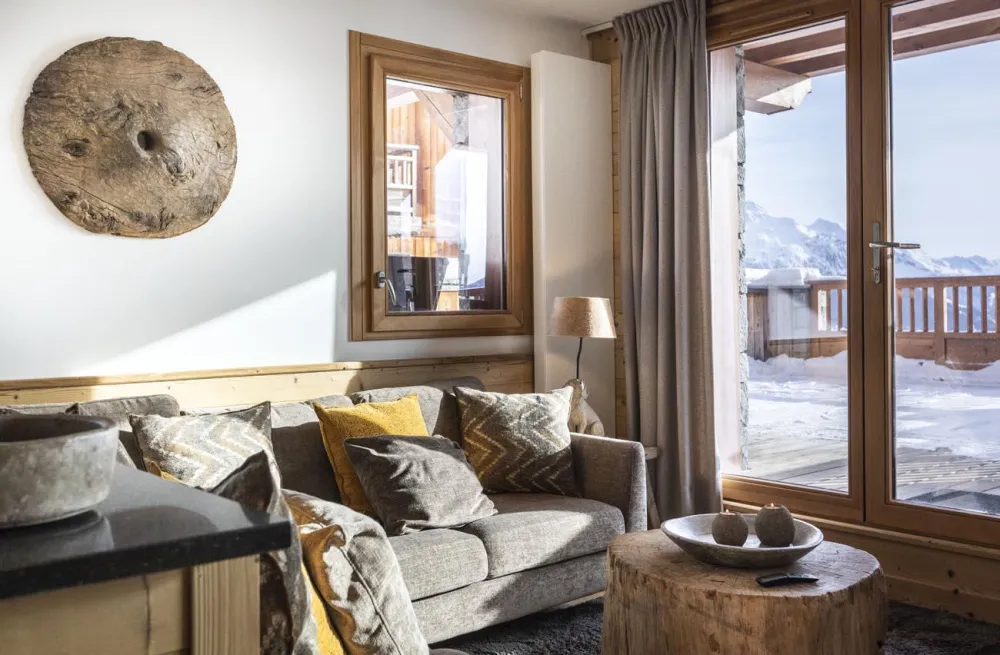 Chalet grivola appart edelweiss 110m², full services 4*, 3+1 chbr, 3 sdb/d, grande terrasse sud et 2 parkings