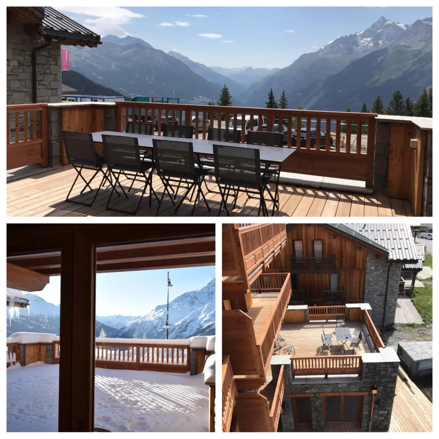 Chalet grivola appart edelweiss 110m², full services 4*, 3+1 chbr, 3 sdb/d, grande terrasse sud et 2 parkings