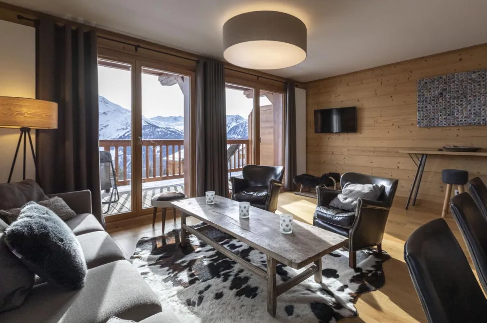 Chalet grivola appart arnica 110m², full services 4*, 3 chbr, 3 sdb/d, balcon sud et 2 parkings