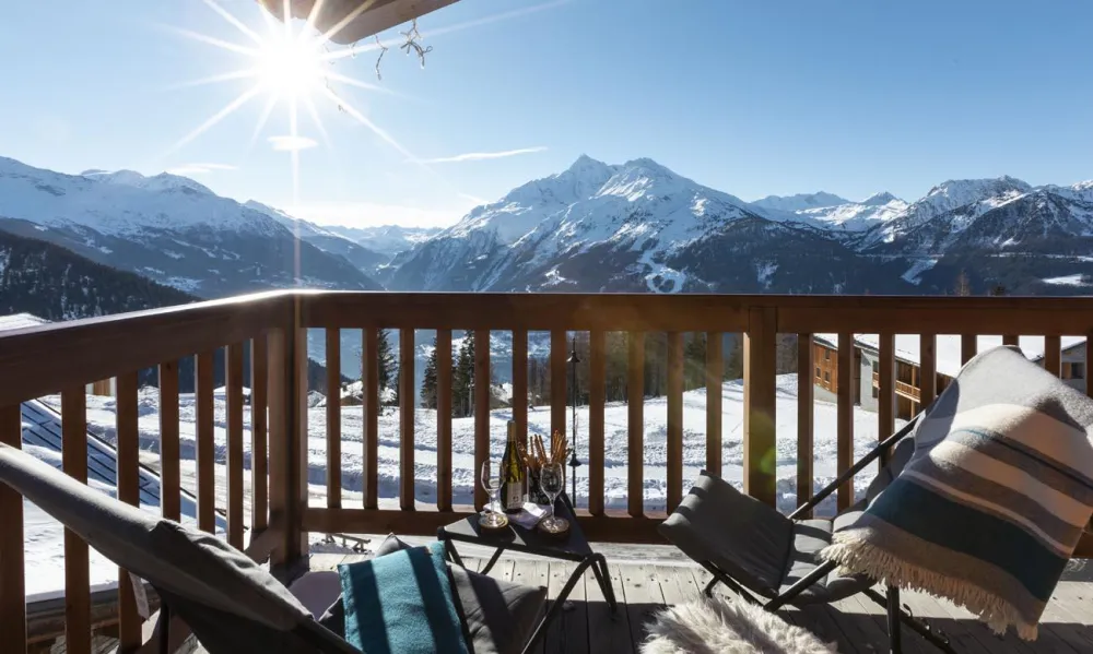 Chalet grivola duplex génépi 200m², full services 4*, 5 chbr, 4 sdb/d, balcon sud et 3 parkings
