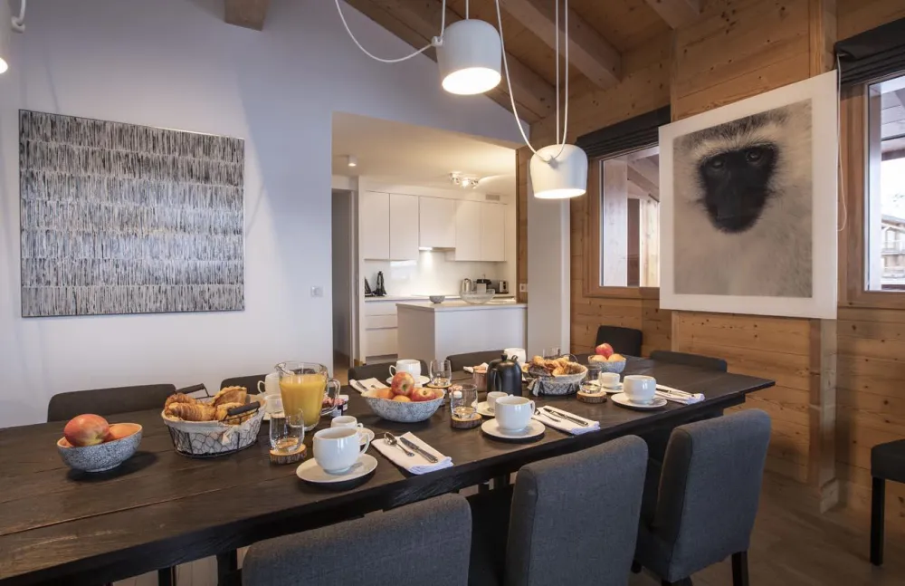 Chalet grivola duplex génépi 200m², full services 4*, 5 chbr, 4 sdb/d, balcon sud et 3 parkings