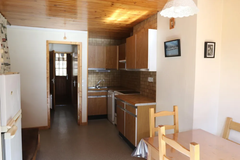 Kitchen aera : stove with ceramic hob and electrique oven, extractor hood, fridge-freezer, dishwasher. 
There is a rclette machine, toaster, electric coffee maker and Nespresso coffee machine, teapot.