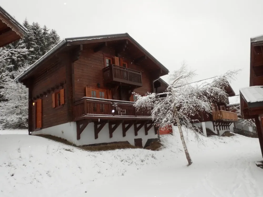 vue extérieure aux premières chutes de neige