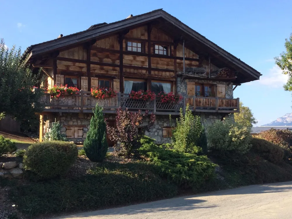 chalet face au Mont Blanc 