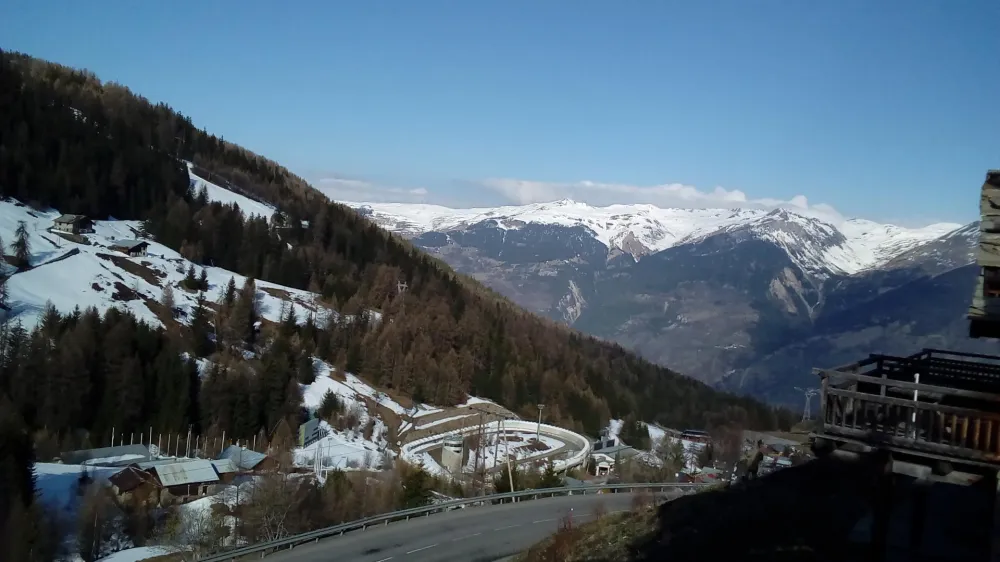 vue panoramique piste de Bob en hiver sud 