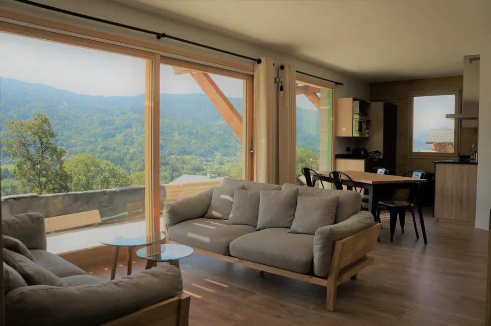 Chalet neuf vue panoramique 8 personnes samoens
