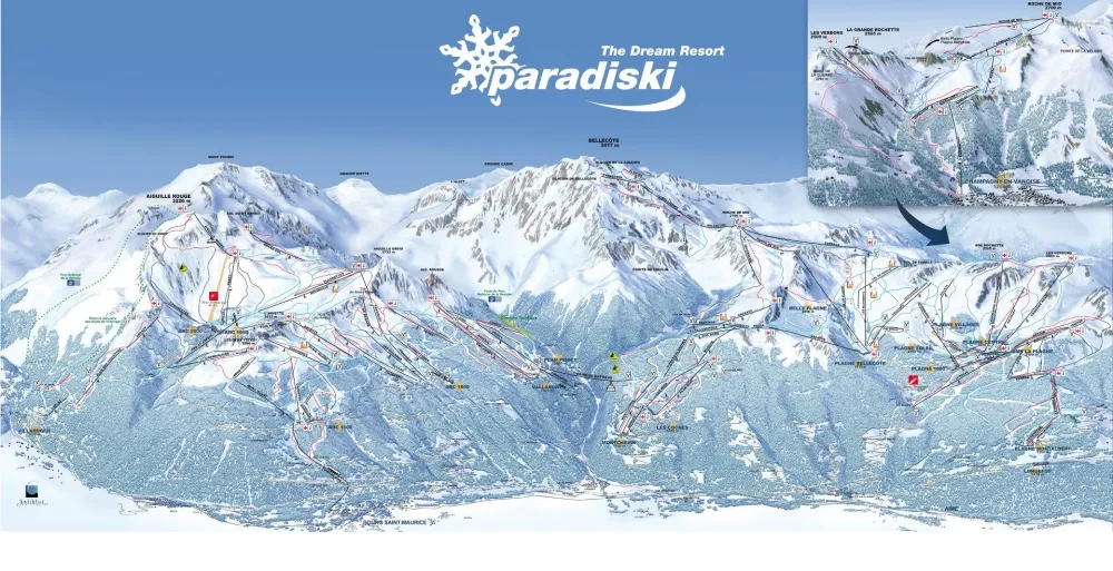 The PARADISKI LA PLAGNE ski area